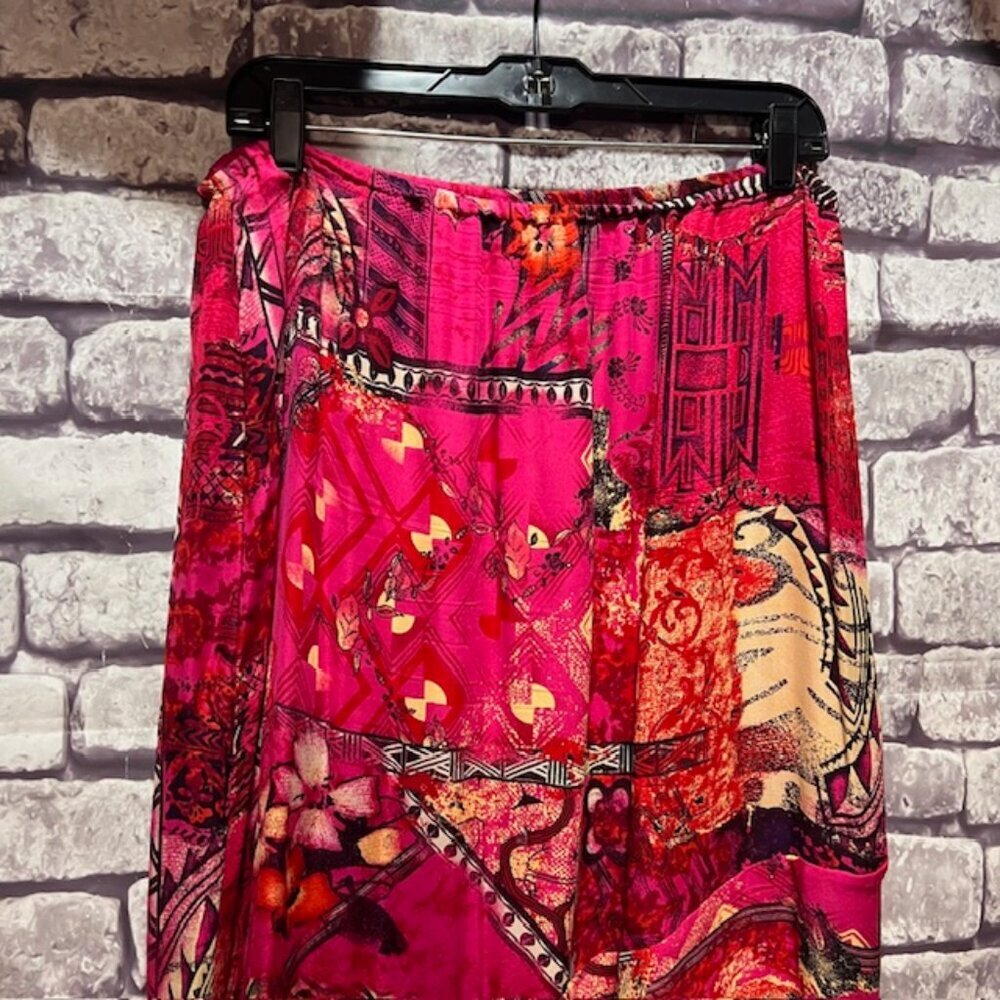 Chico's Pink, Black & White A-Line Skirt Size XL - Picture 2 of 8